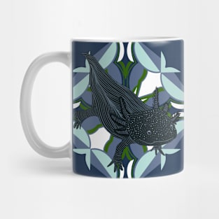 Cute Blue Axolotl Mug